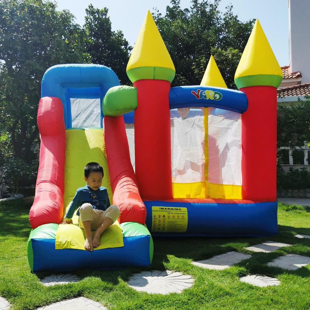 YARD Bounce House Bouncy Castle 11.5'Lx9.8'Wx8.9'H Vinyl and Nylon with Blower - Yardinflatable