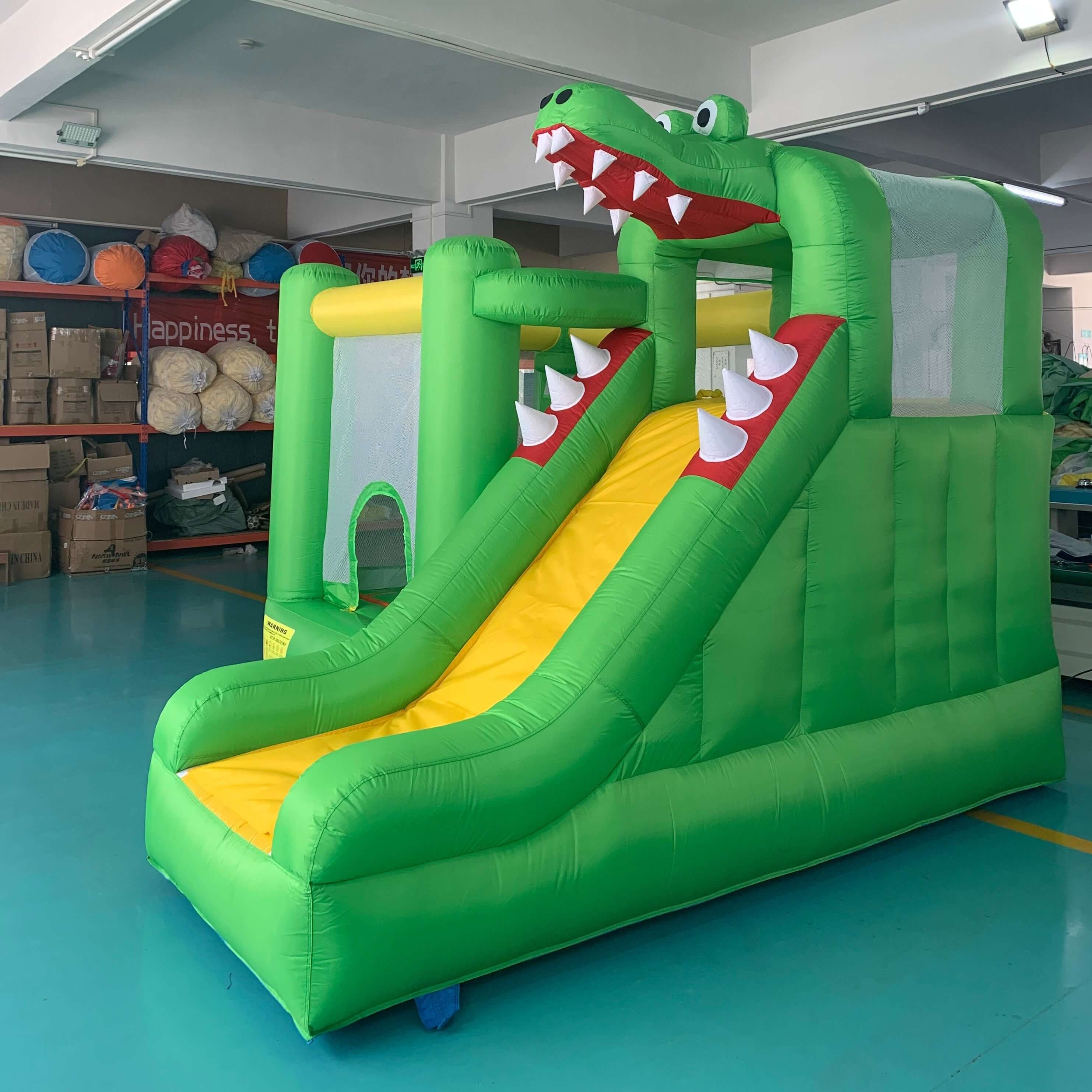 Green Dinosaur Bounce House yardbouncycastle Yardinflatable
