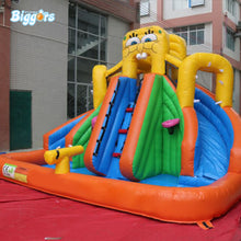 Load image into Gallery viewer, YARD SpongeBob Dual Inflatable Water Slide Bounce House PVC Material with Blower for Sale
