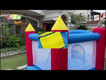 Load and play video in Gallery viewer, YARD Star Castle Bounce House Slide Nylon Oxford with Blower for Indoor Outdoor
