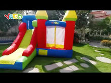 Load and play video in Gallery viewer, YARD Bounce House Bouncy Castle 11.5&#39;Lx9.8&#39;Wx8.9&#39;H Vinyl and Nylon with Blower
