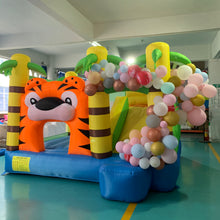 Load image into Gallery viewer, YARD Residential Tiger Bounce House Slide Inflatable Bouncer with Blower
